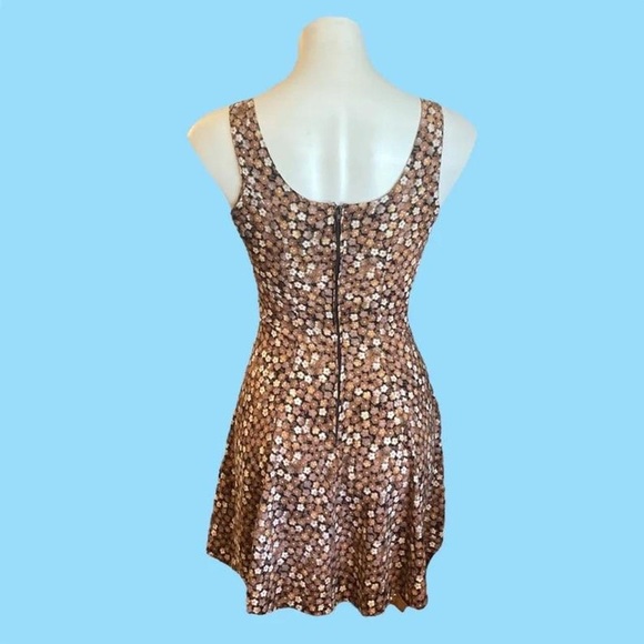 Vintage 90’s ditsy floral mini overall dress - Picture 2 of 4